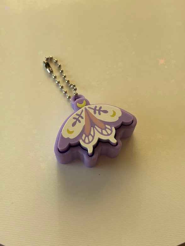 Pixie Moth Fidget Clicker Keychain