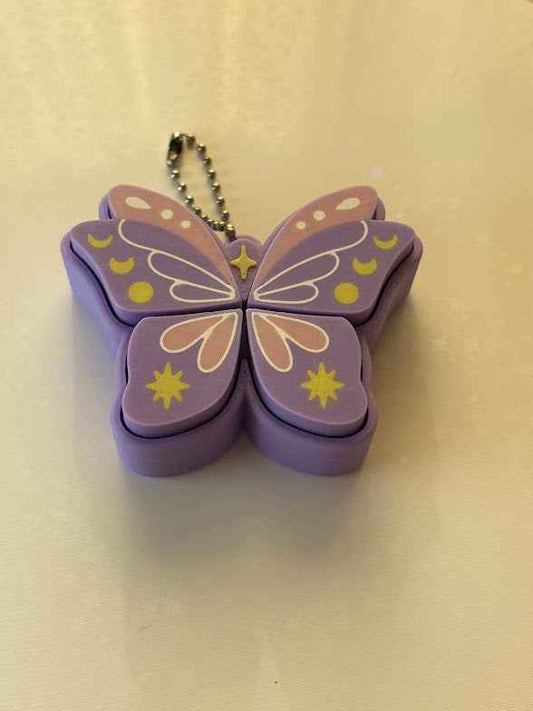 Pixie Butterfly 4-Button Fidget Clicker Keychain