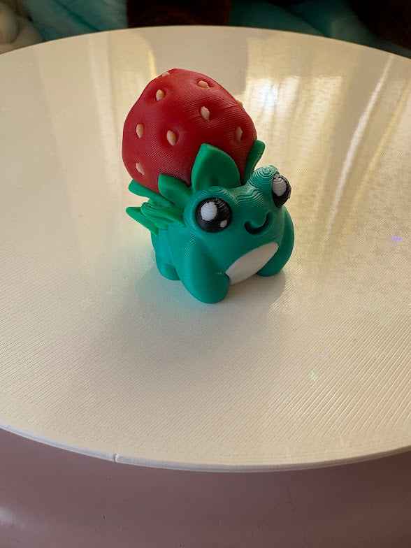 Strawberry Frog Keychain Fidget Clicker