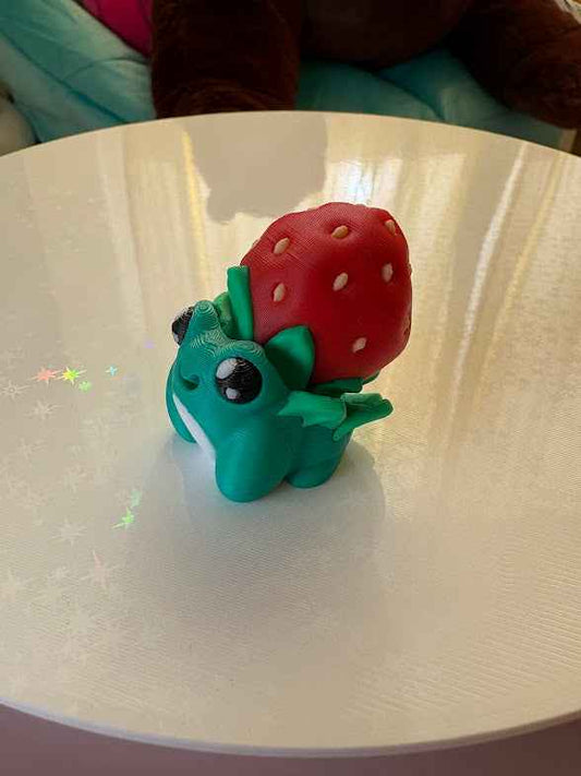 Strawberry Frog Keychain Fidget Clicker