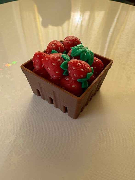 Strawberry Berry Basket Fidget Clicker