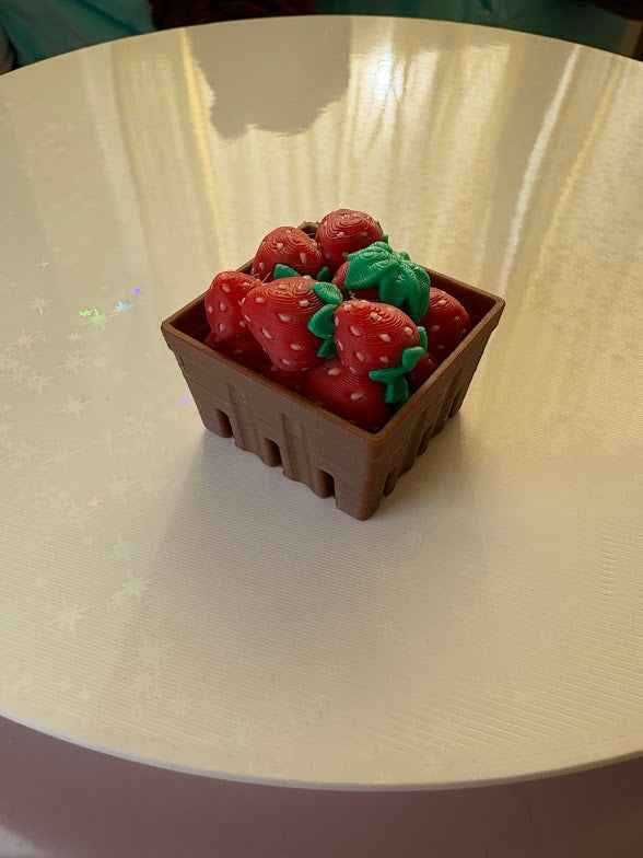 Strawberry Berry Basket Fidget Clicker