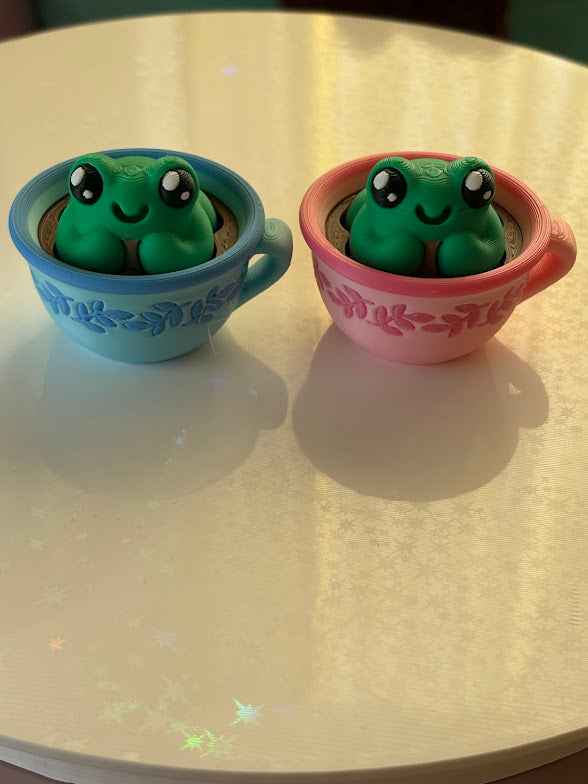 Frog Teacup Fidget Clicker