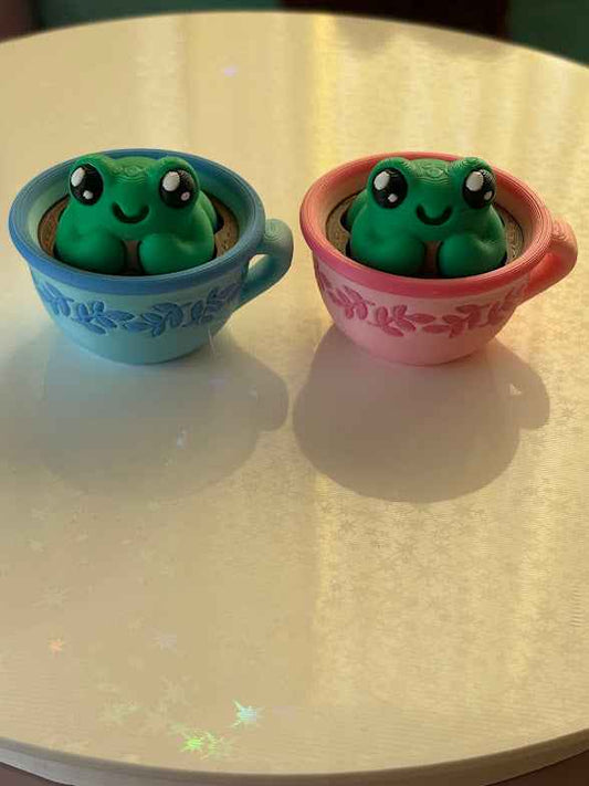 Frog Teacup Fidget Clicker